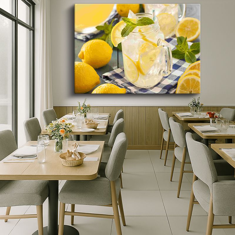 Yiyecek & İçecek Kanvas Tablo 503