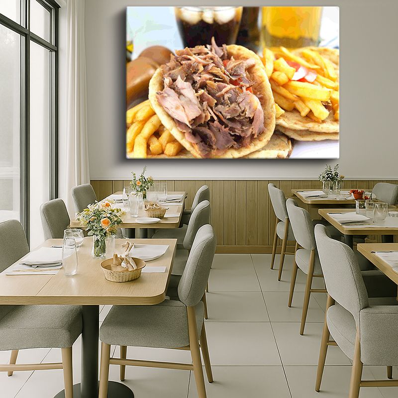 Yiyecek & İçecek Kanvas Tablo 557