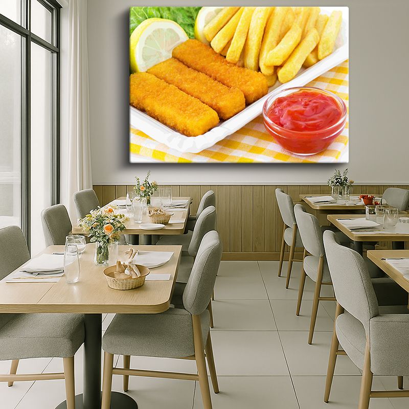 Yiyecek & İçecek Kanvas Tablo 573