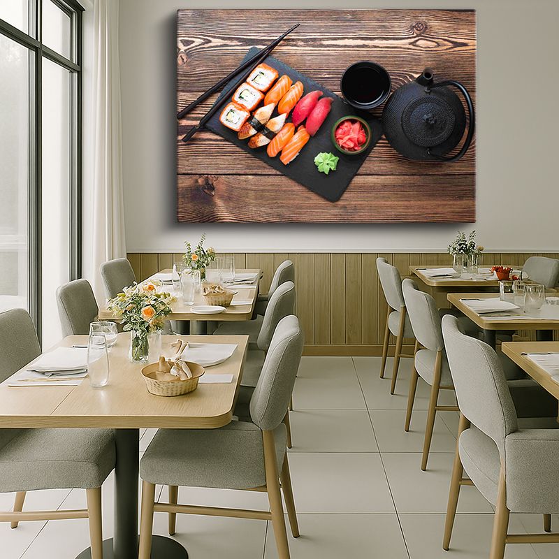 Yiyecek & İçecek Kanvas Tablo 603